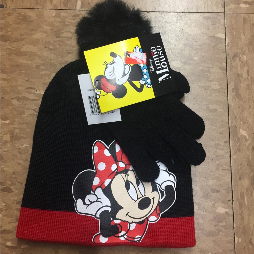 Minnie hat and glove set